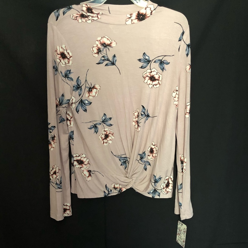 Floral Print Long Sleeve Blouse